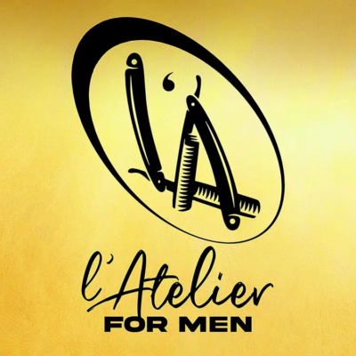 Conception d'un Logo L'Atelier Salon de coiffeur Italie