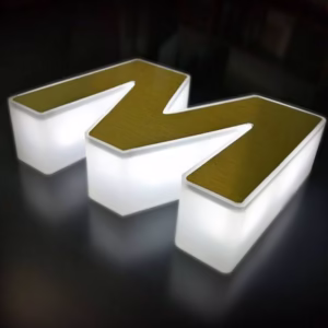Lettres 3D en relief
